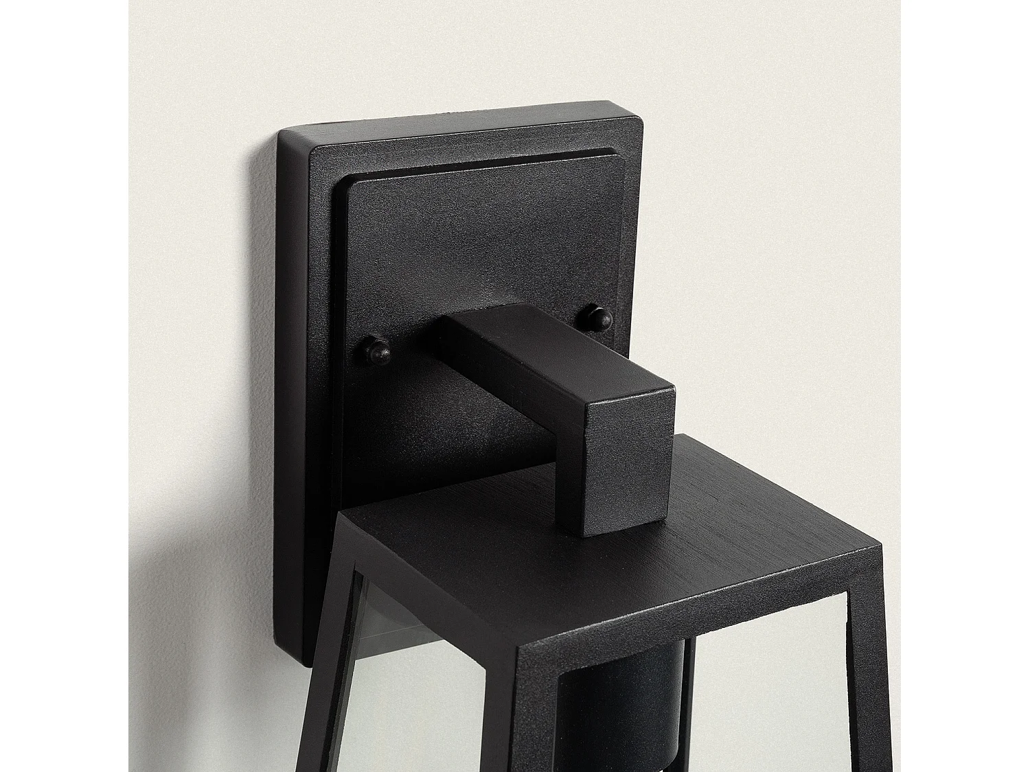 Lampe Murale Extérieure Aluminium et Verre Karan Noir