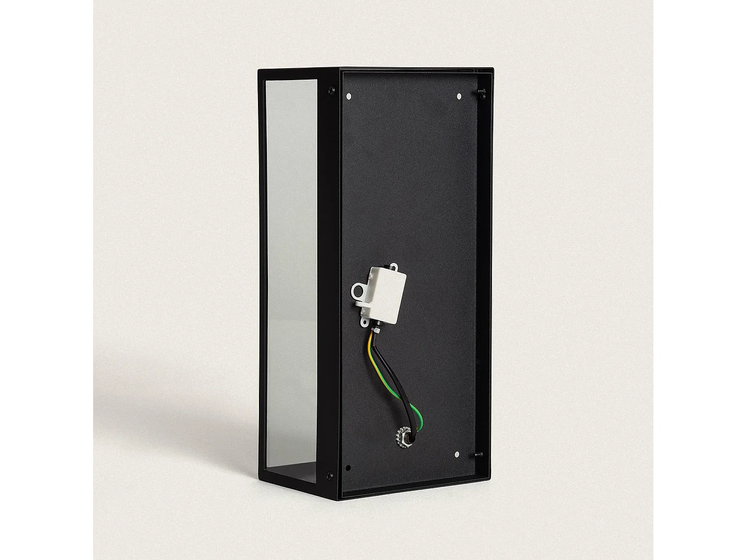 Applique Murale Extérieure Métal et Verre Zeila Noir