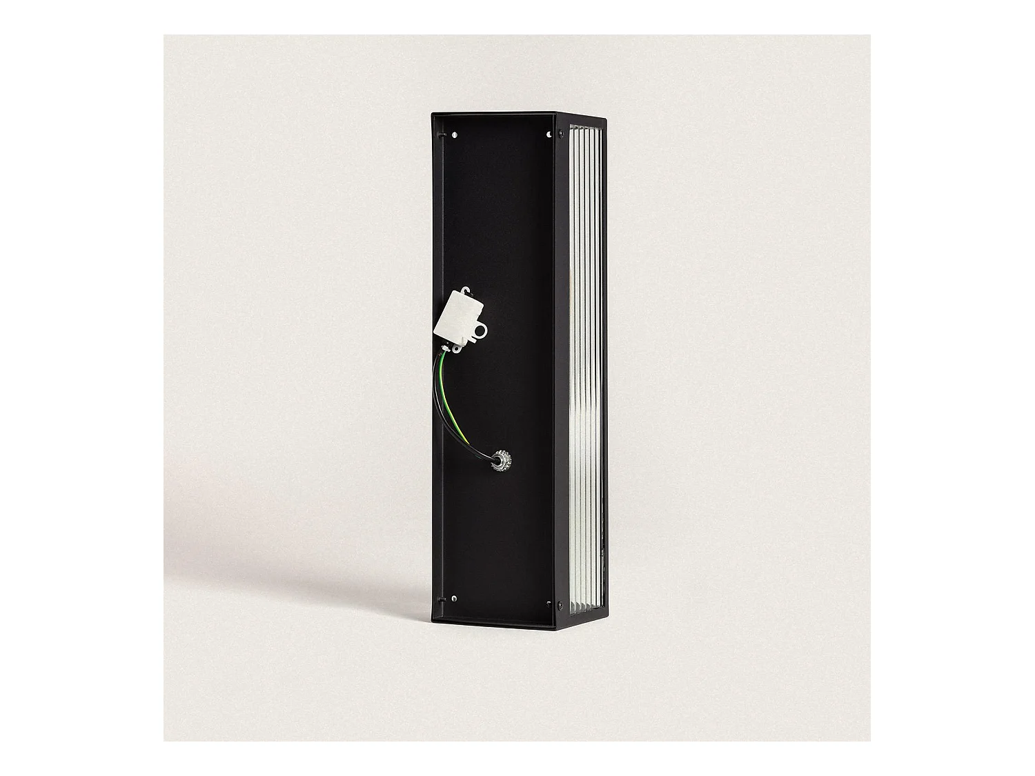 Applique da Parete per Esterni Metallo e Vetro Taiga Nero