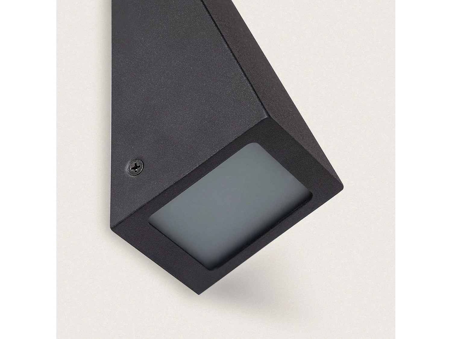 Applique da Parete Per Esterni Metallo e Cristallo Ruzafa Nero