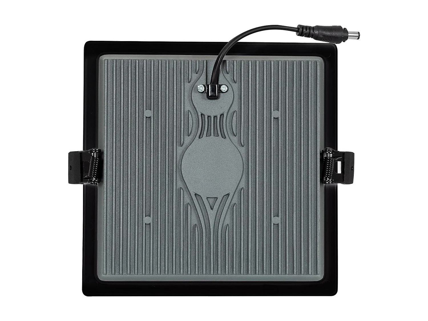 Downlight LED 25W Quadrato Aero 130 lm/W Microprismatico LIFUD Foro 165x165 mm Nero Bianco Caldo 3000K