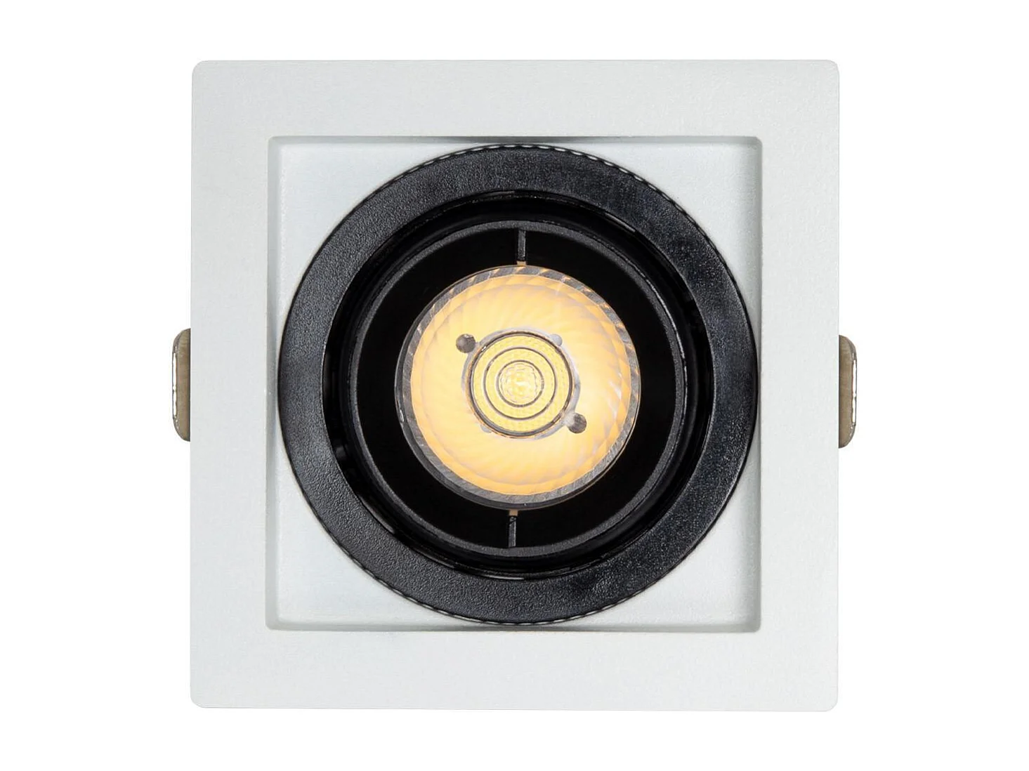 Spot LED Downlight COB Carré Orientable 360º Expert Color No Flicker CRI90 7W Coupe 82x82mm  No Flicker 6000K Blanc froid