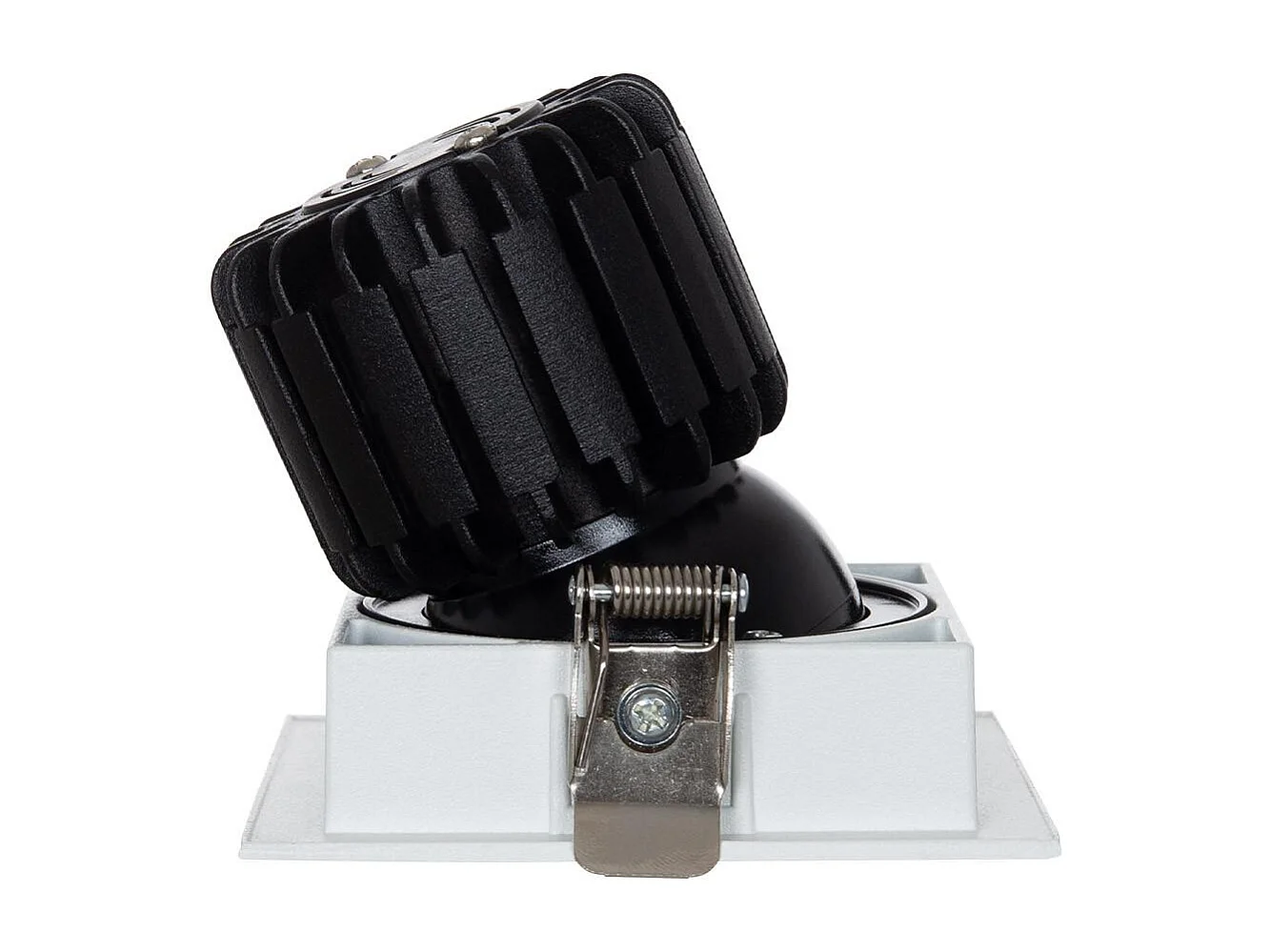 Spot LED Downlight COB Carré Orientable 360º Expert Color No Flicker CRI90 7W Coupe 82x82mm  No Flicker 6000K Blanc froid