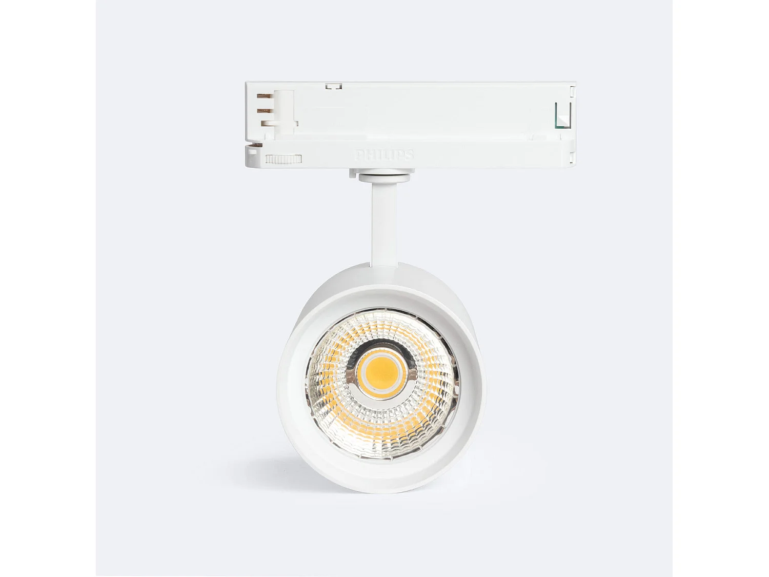 Spot LED sur Rail Triphasé 40W d'Angelo LIFUD Blanc 4000K Blanc neutre