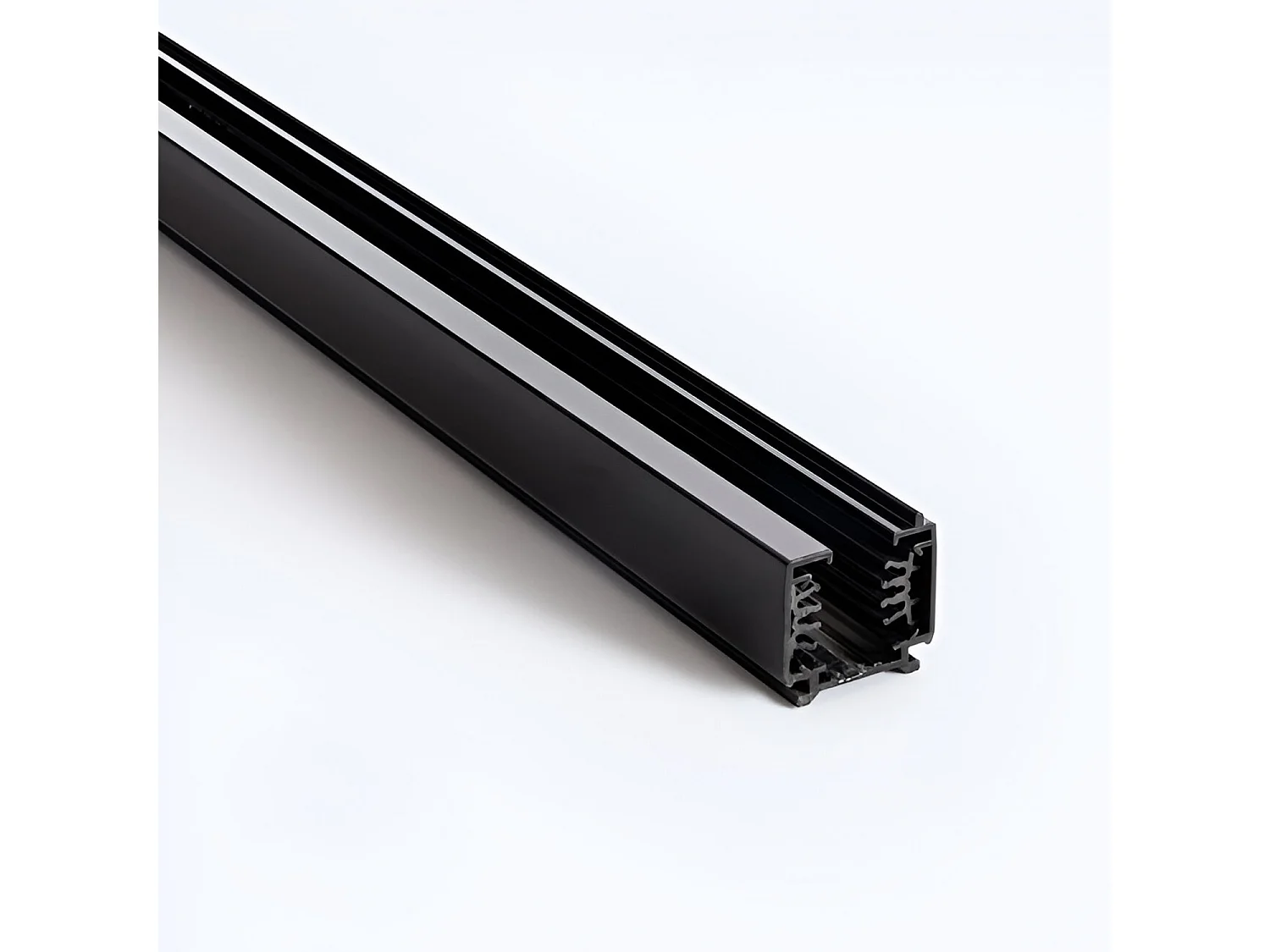 Rail Triphasé DALI pour Spots LED 2 Mètres Noir