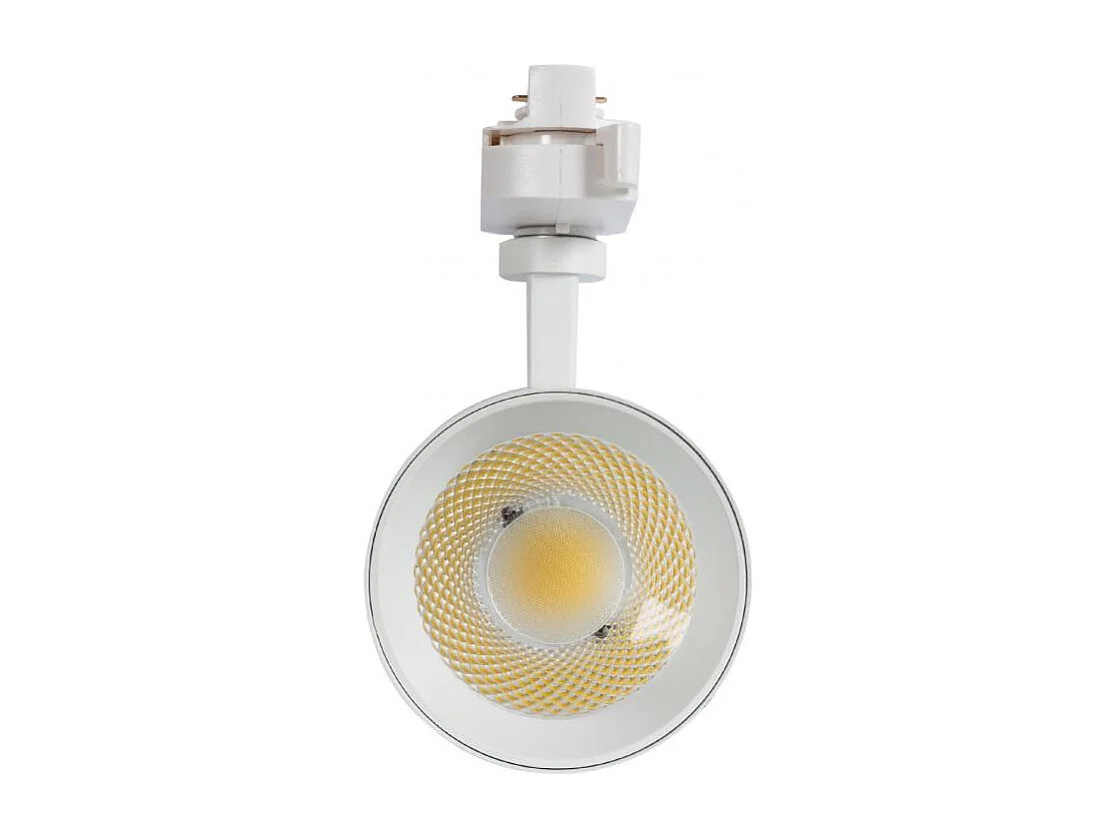 Spot LED sur Rail Monophasé 30W Mallet Dimmable Blanc 4000K Blanc neutre