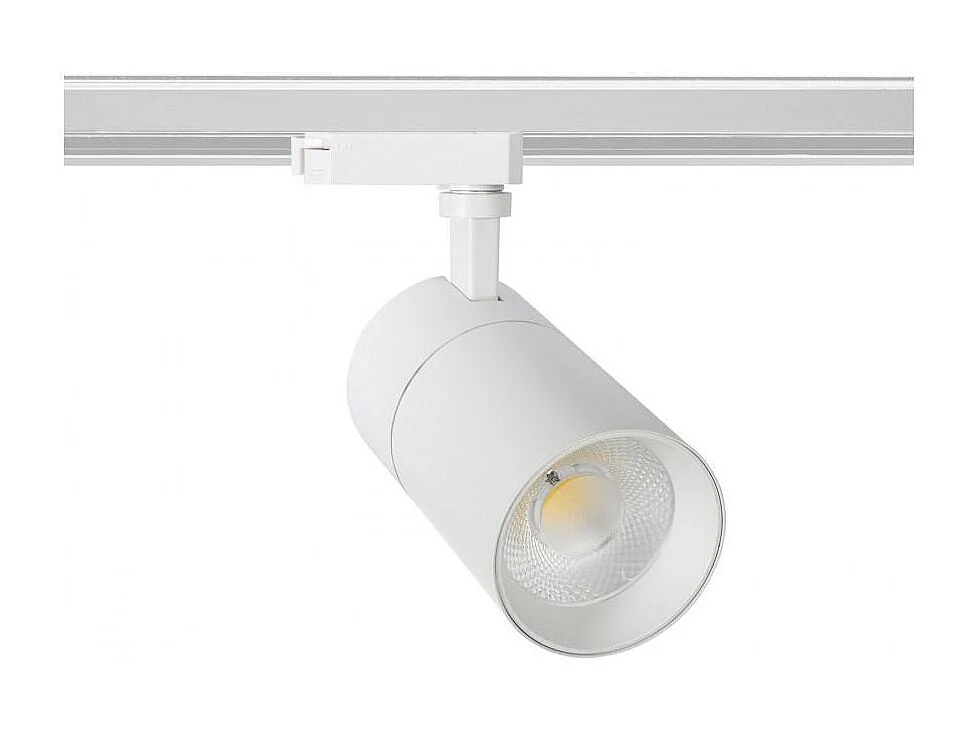 Spot LED sur Rail Monophasé 30W Mallet Dimmable Blanc 4000K Blanc neutre
