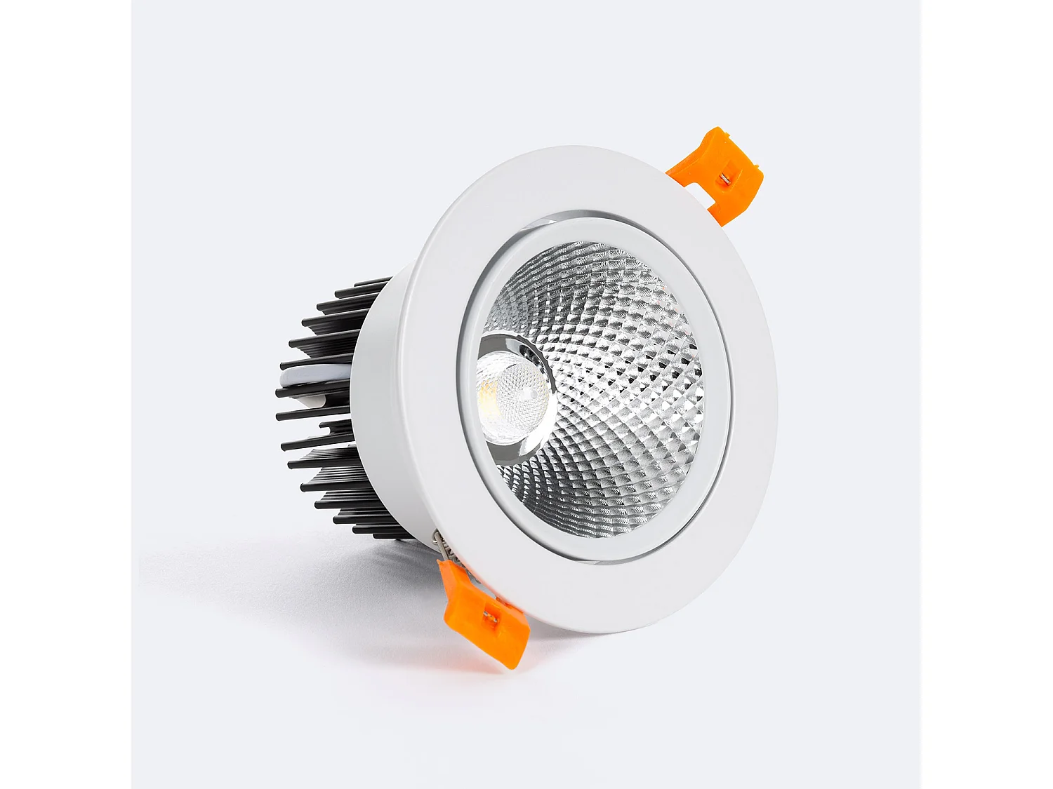Spot Downlight LED 9W Rond COB CRI90 Coupe Ø 90 mm No Flicker 2700K Blanc chaud