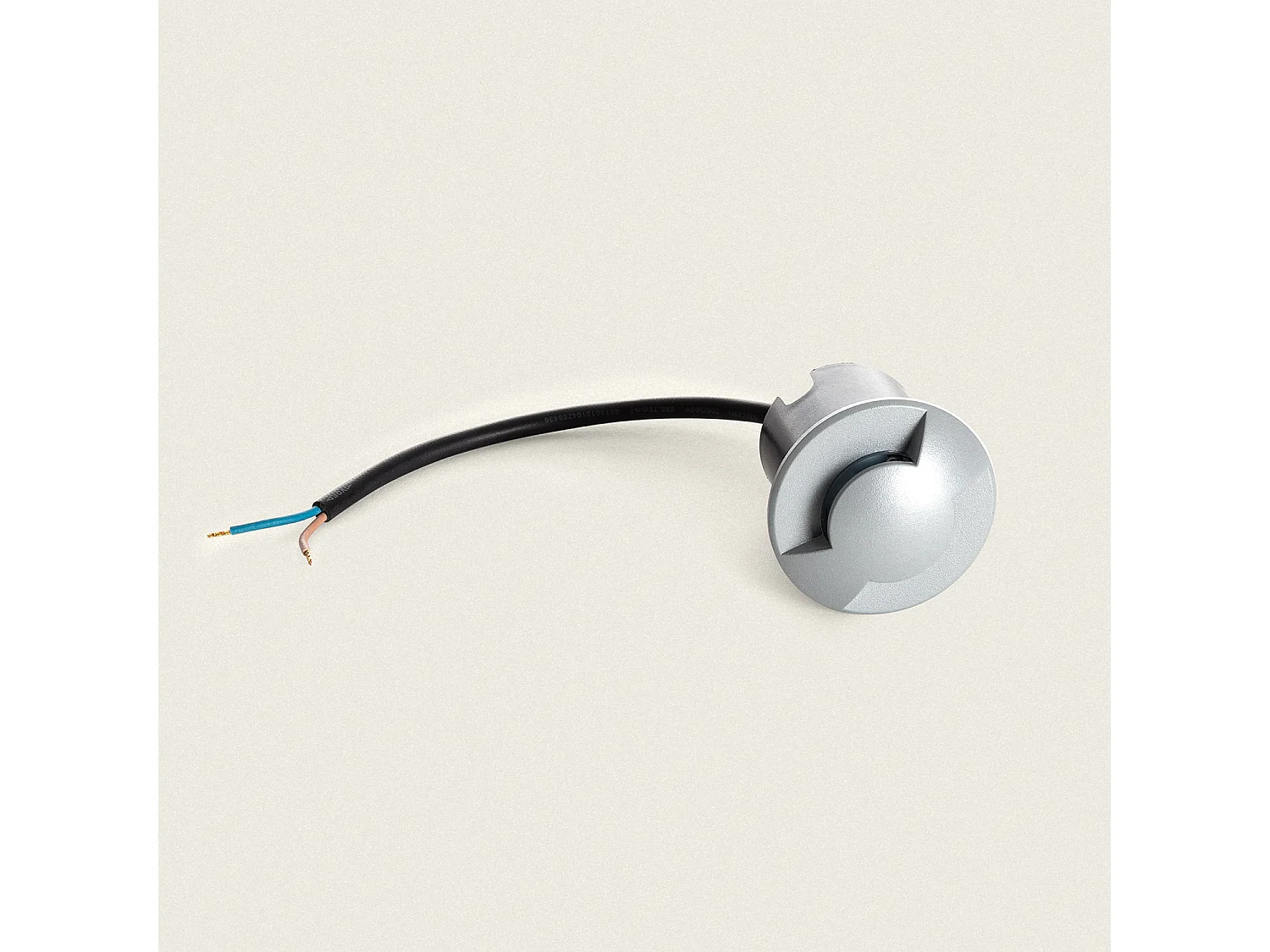 Baliza Exterior LED Empotrable Suelo 2L 24V DC Loto Gris 4000K Blanco Neutro