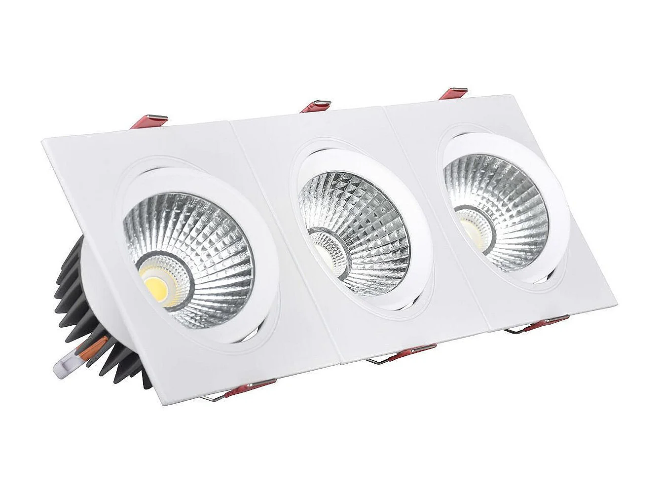 Spot Downlight LED 45W Rectangulaire Madison Coupe 400x120 mm 3000K Blanc chaud