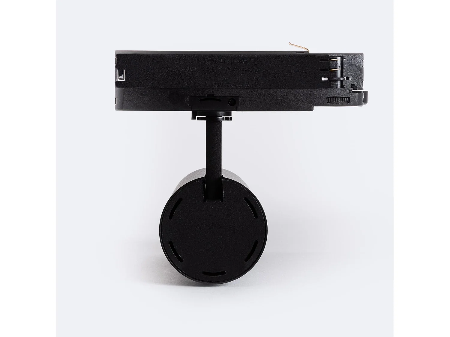 Spot LED sur Rail Triphasé 40W Carlo Noir 2700K Blanc chaud