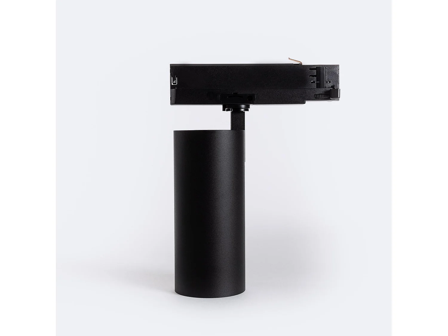 Spot LED sur Rail Triphasé 40W Carlo Noir 2700K Blanc chaud