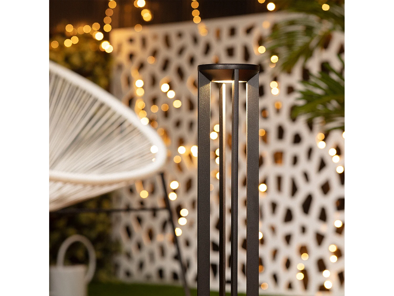 Balise LED Extérieure 7W en Saillie sur Pied 60cm Tactic 3000K Blanc chaud