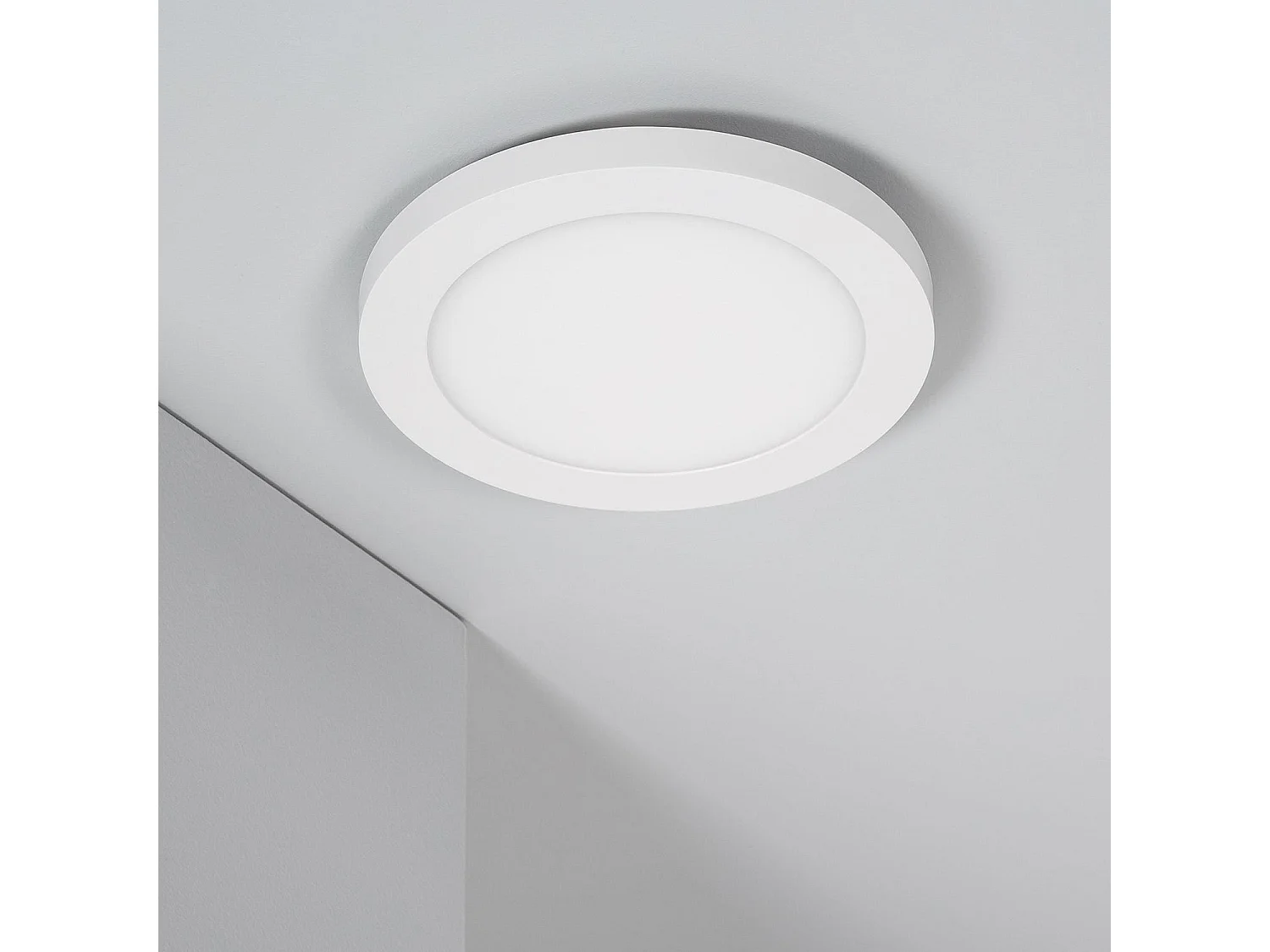 Dalle LED Rond 22W Sélectionnable Slim Surface Coupe Ajustable Ø 60-160mm Sélectionnable (chaud-neutre-froid)