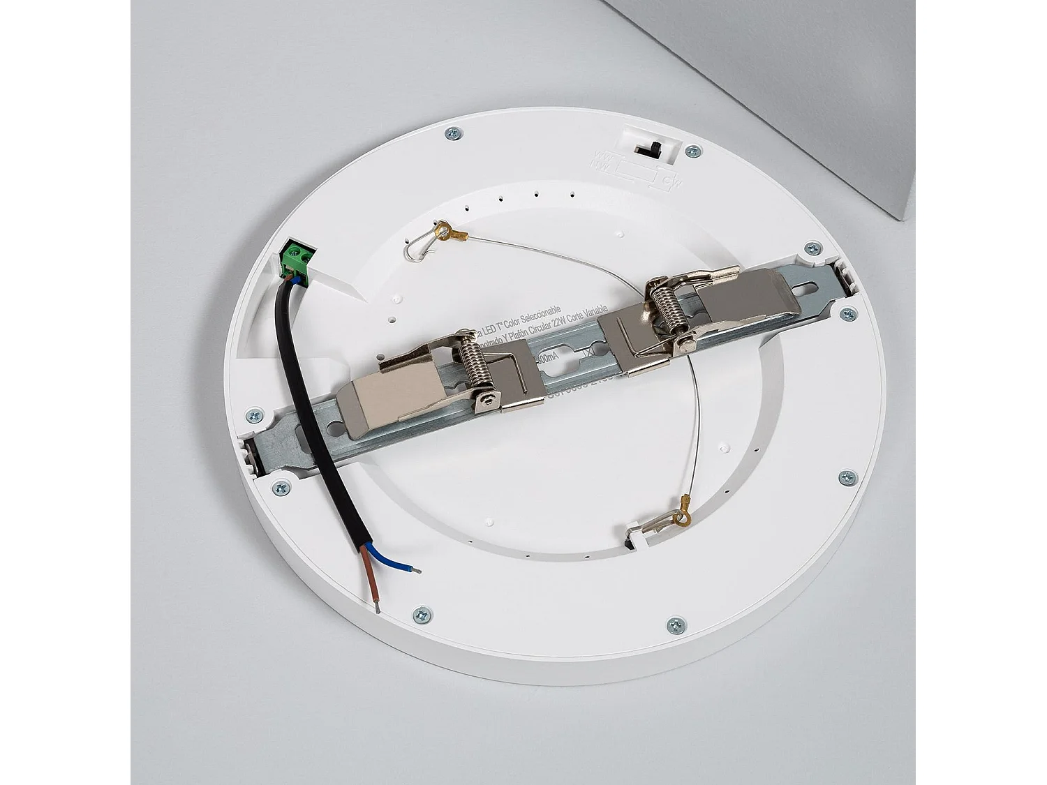 Dalle LED Rond 22W Sélectionnable Slim Surface Coupe Ajustable Ø 60-160mm Sélectionnable (chaud-neutre-froid)