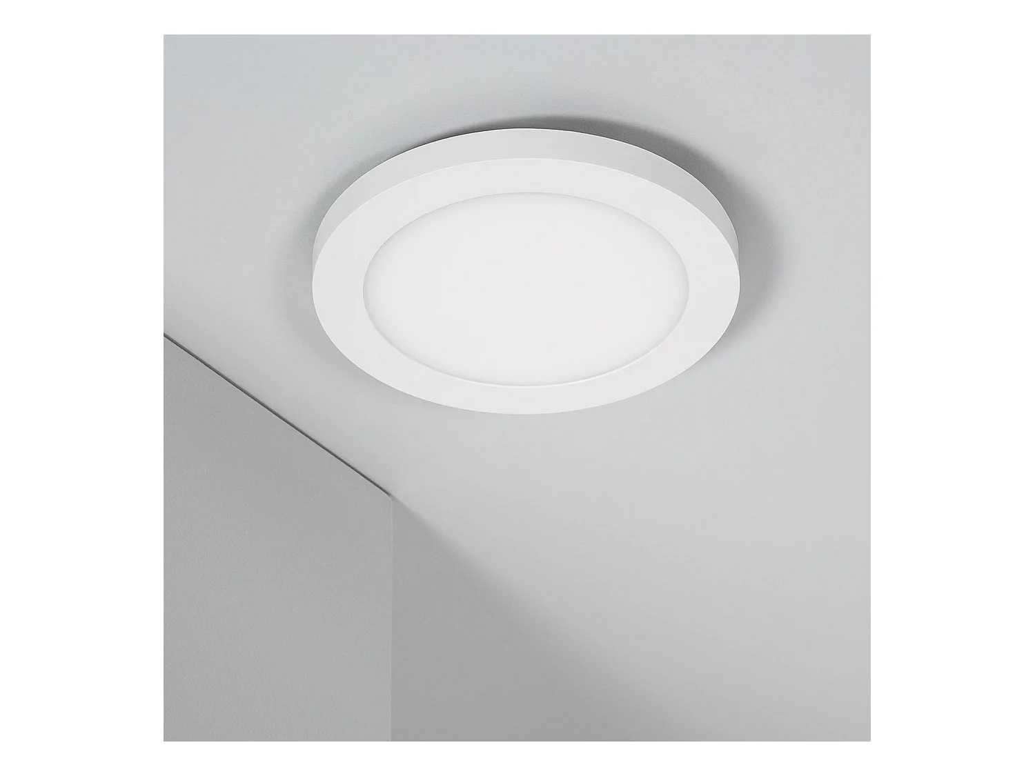 TechBrey Plafón LED 22W CCT Seleccionable Circular Slim Surface Corte Ajustable Ø 60-160 mm