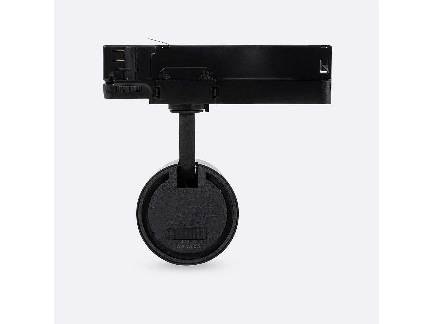 Spot LED sur Rail Triphasé 30W Fasano Dimmable CCT Sélectionnable Noir 2700K - 3200K - 4000K Sélectionnable