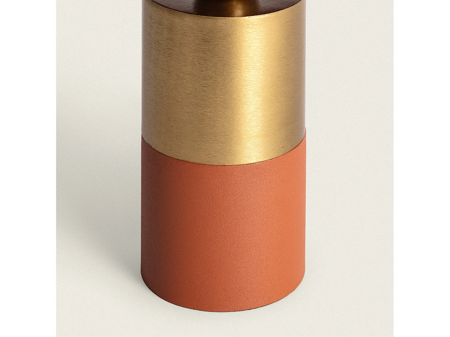 Lampe à Poser Métal Lis Terre cuite