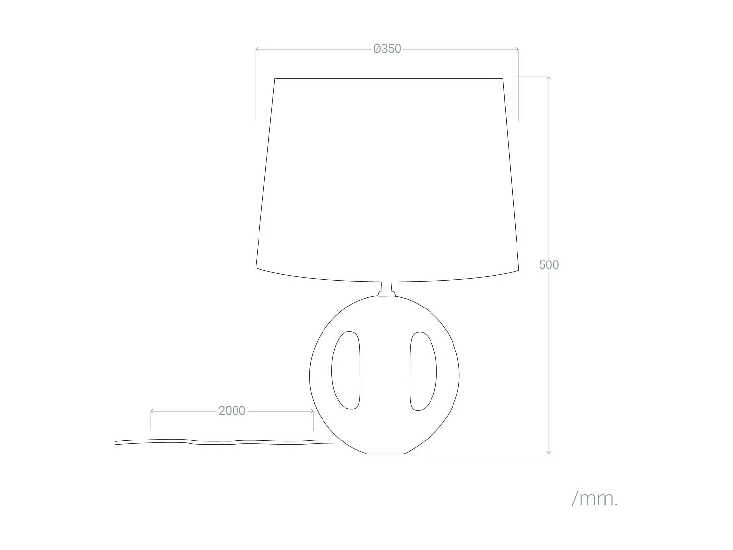 Lampada da Tavolo Legno Chandra ILUZZIA Bianco