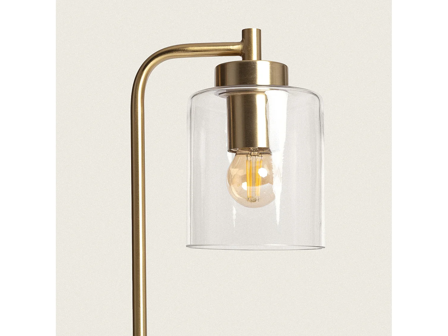 Lampe à Poser Métal et Verre Joile Doré