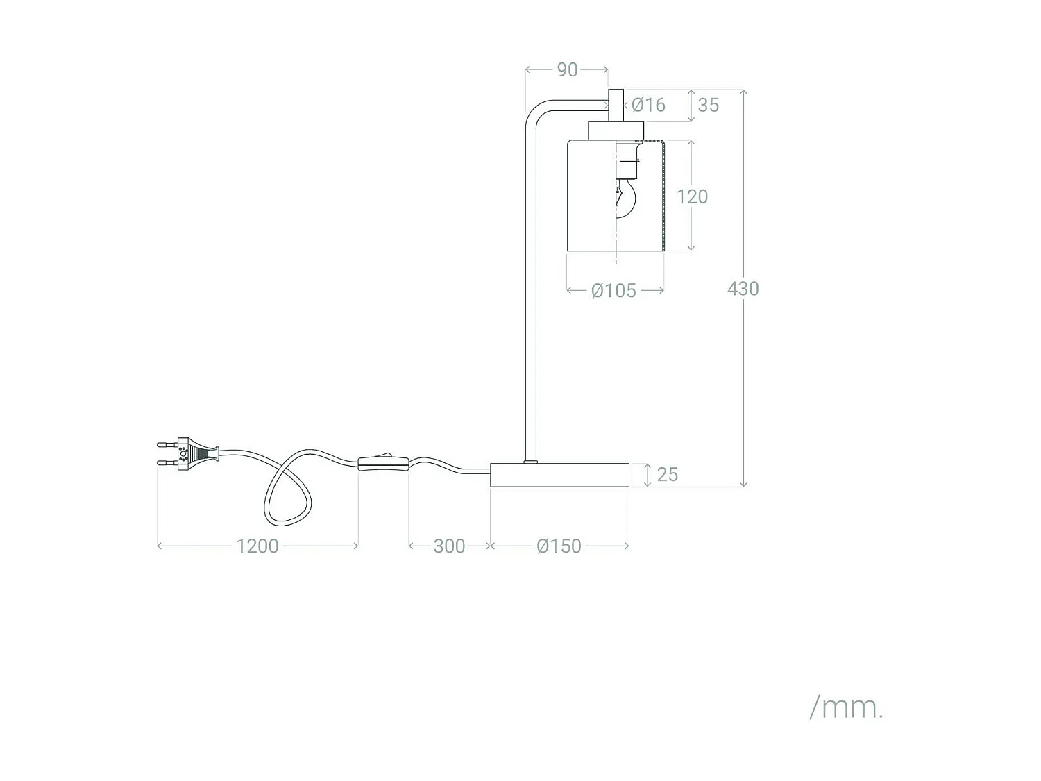 Lampe à Poser Métal et Verre Joile Doré