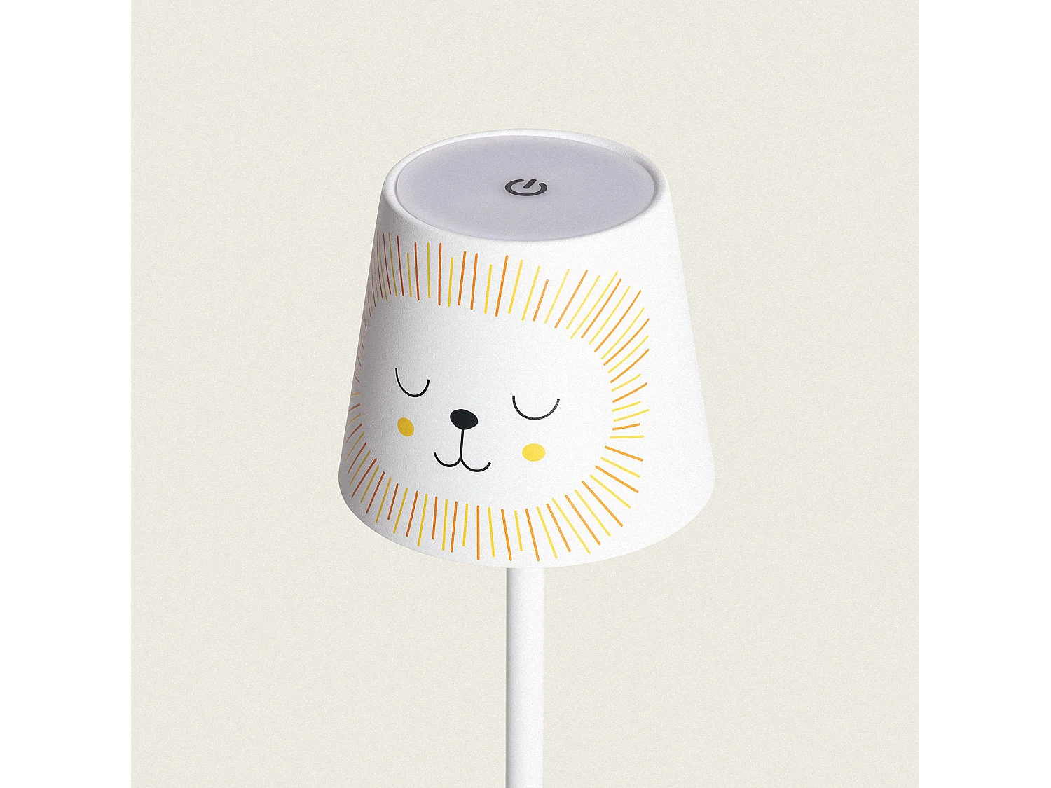 Lampada da Tavolo LED 3W Portatile in Metallo con Batteria Ricaricabile USB Anisa Giallo