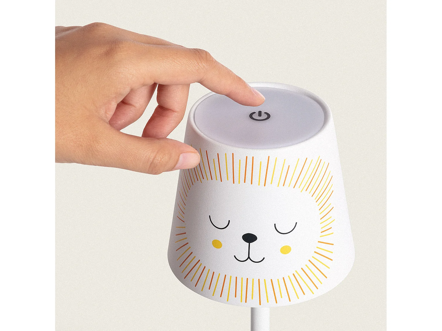 Lámpara de Mesa LED 3W Portátil de Metal con Batería USB Recargable Anisa Amarillo