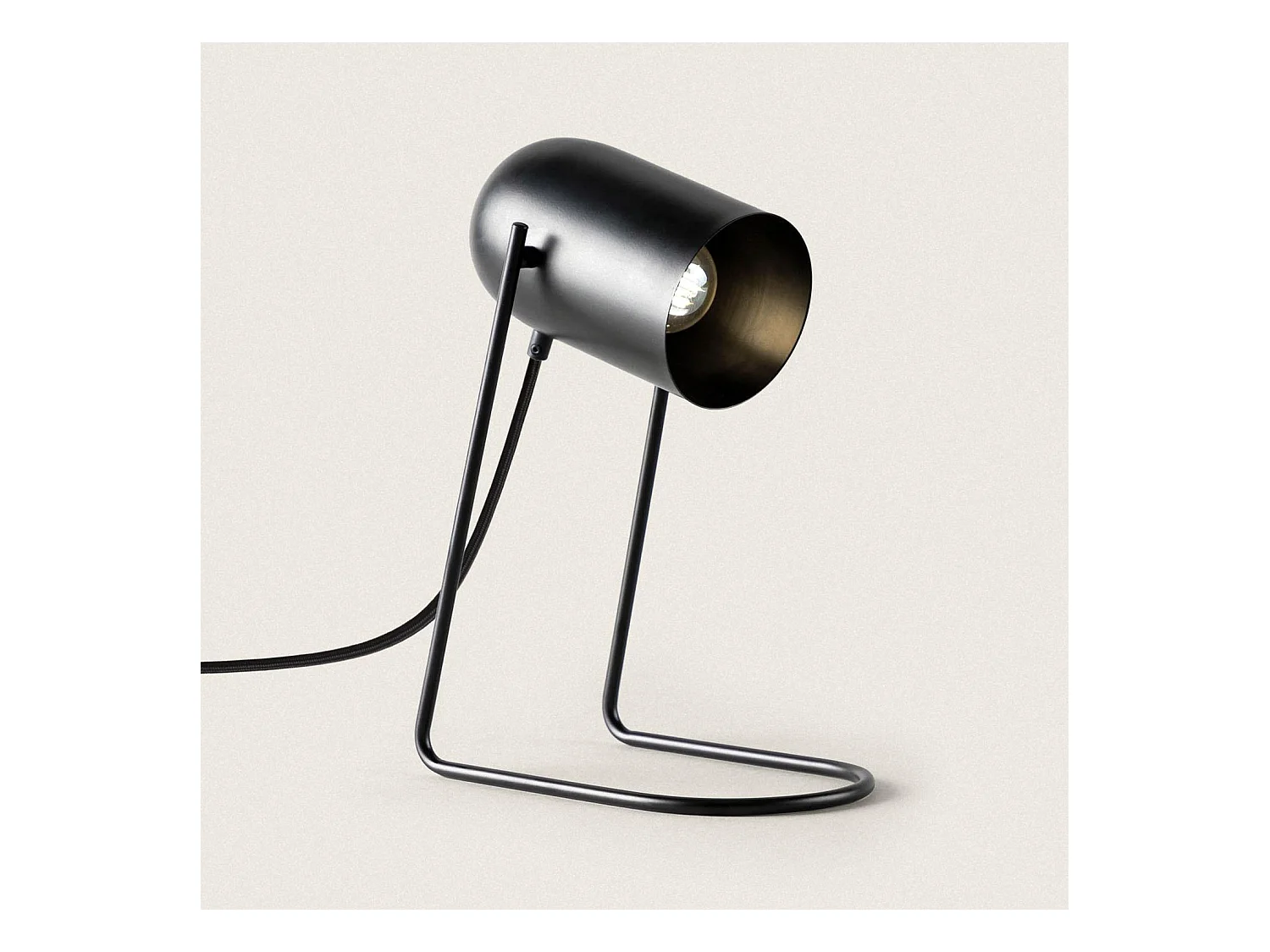 Lampe à Poser Métal Black Shelley Noir