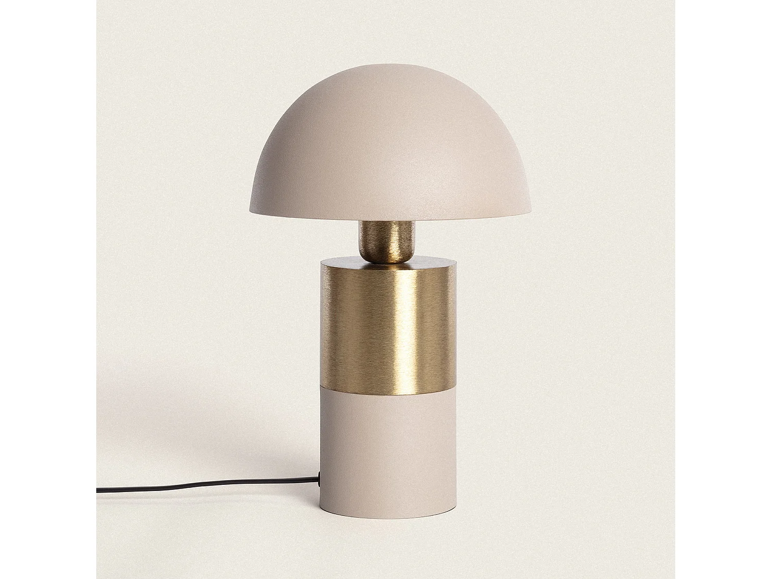Lampada da Tavolo Metallo Tanev Lis Beige