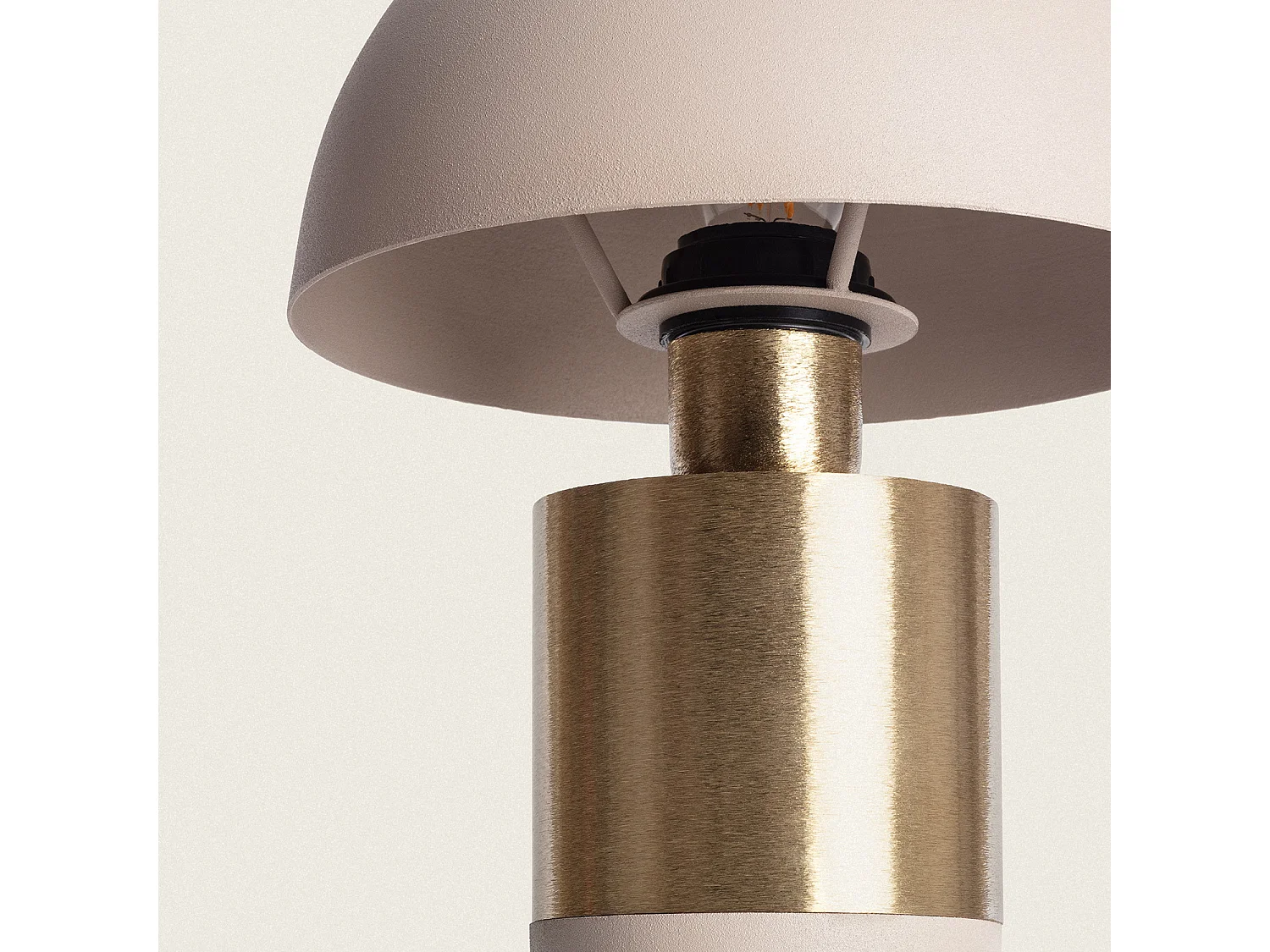 Lampada da Tavolo Metallo Tanev Lis Beige