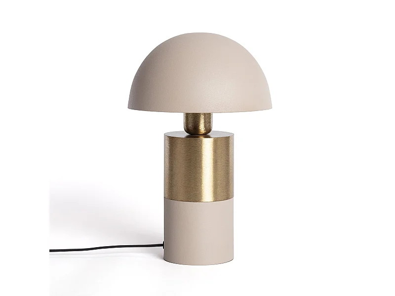 Lampada da Tavolo Metallo Tanev Lis Beige