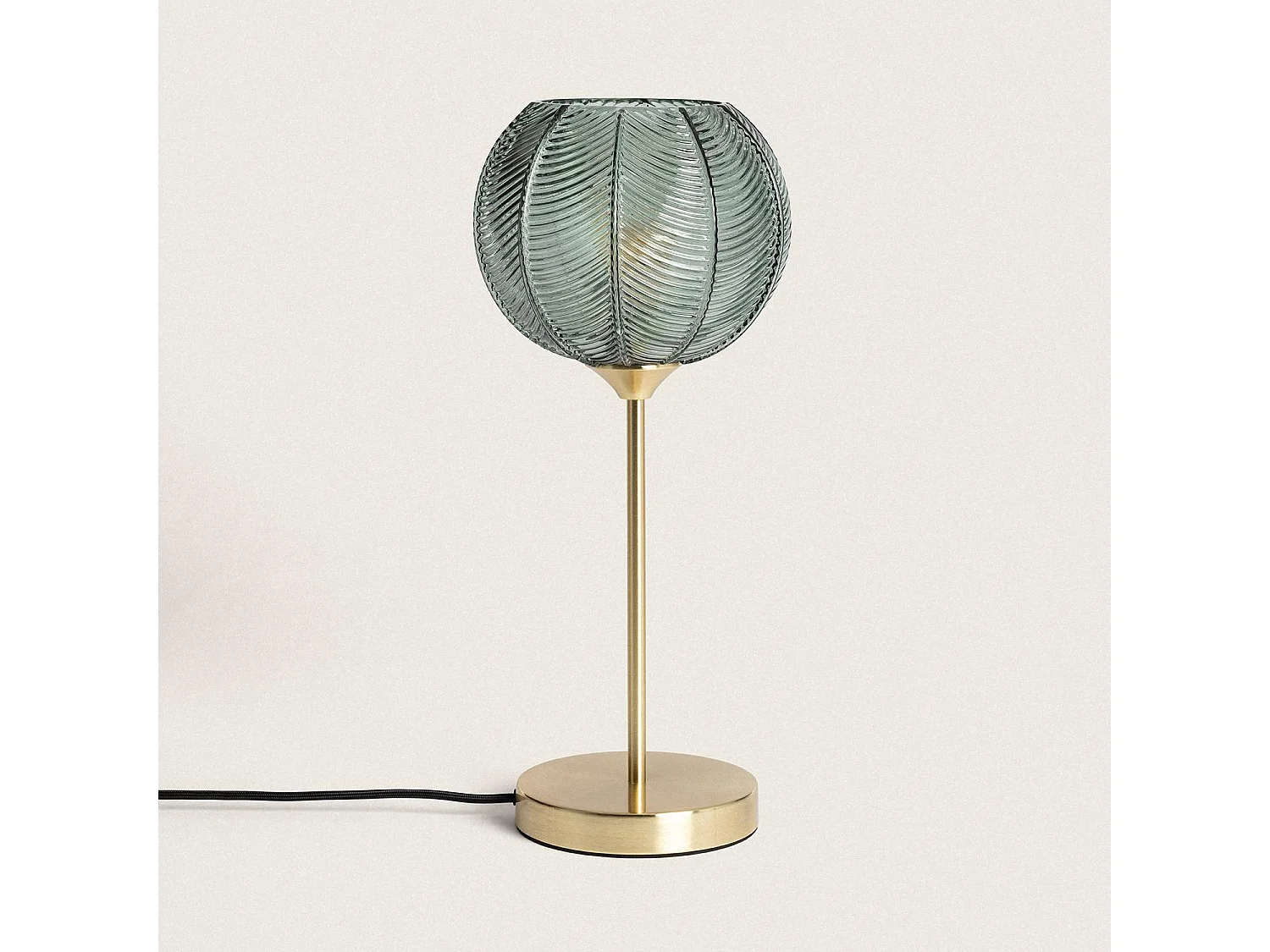 Lampe à Poser Métal et Verre Klimt Vert