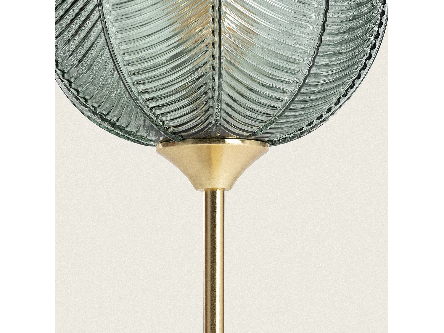 Lampada da Tavolo Metallo e Vetro Klimt Verde