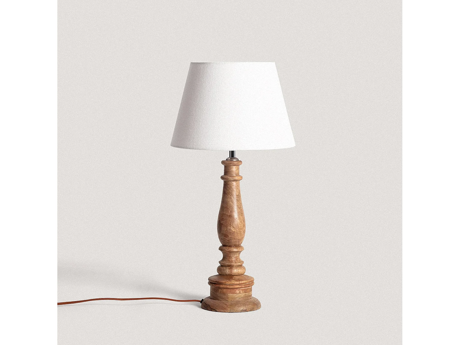 Lámpara de Mesa Madera Dinka ILUZZIA