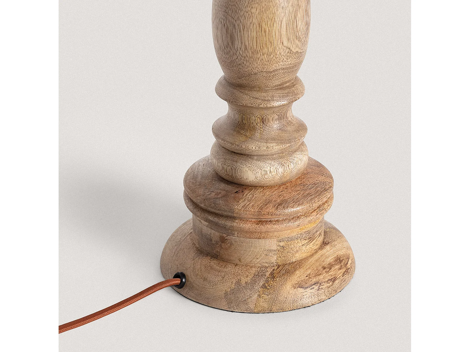 Lámpara de Mesa Madera Dinka ILUZZIA