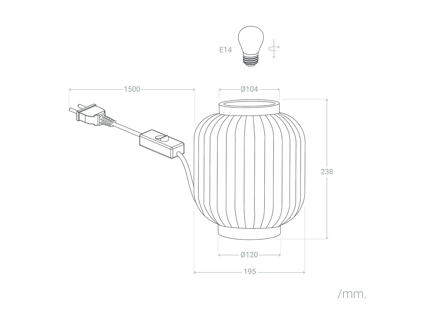 Lampada da Tavolo Porcellana Irazu Jeko Bianco