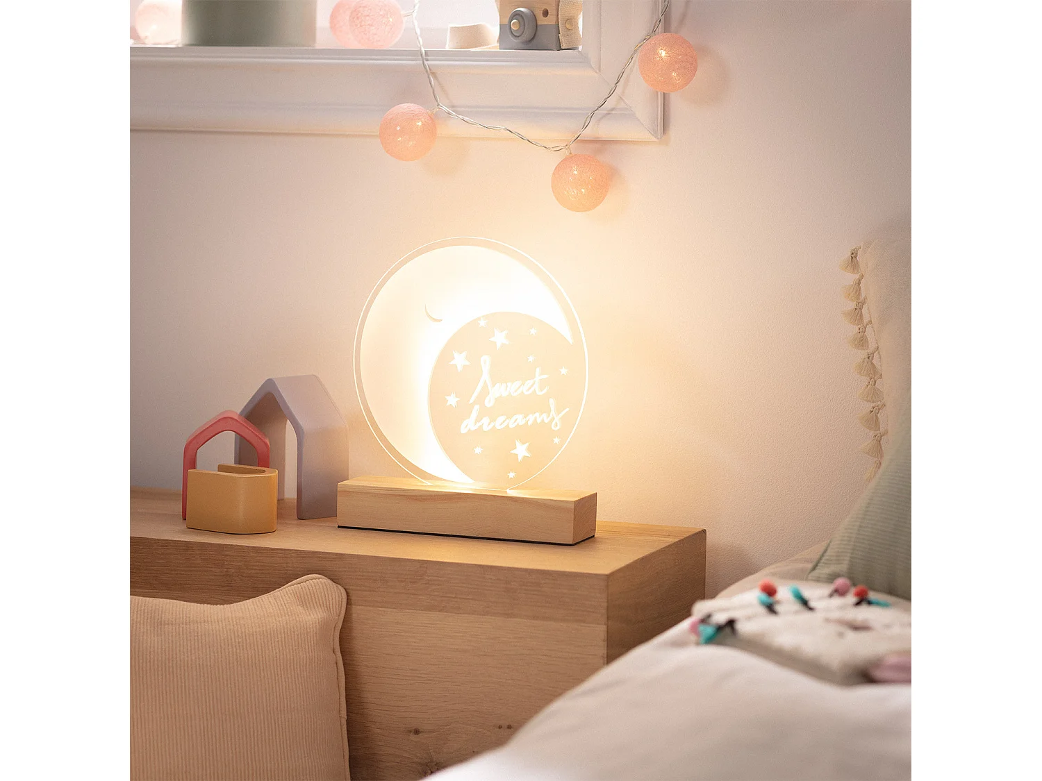 lampada da tavolo Melunis LED per bambini 5W 4000K Bianco Naturale