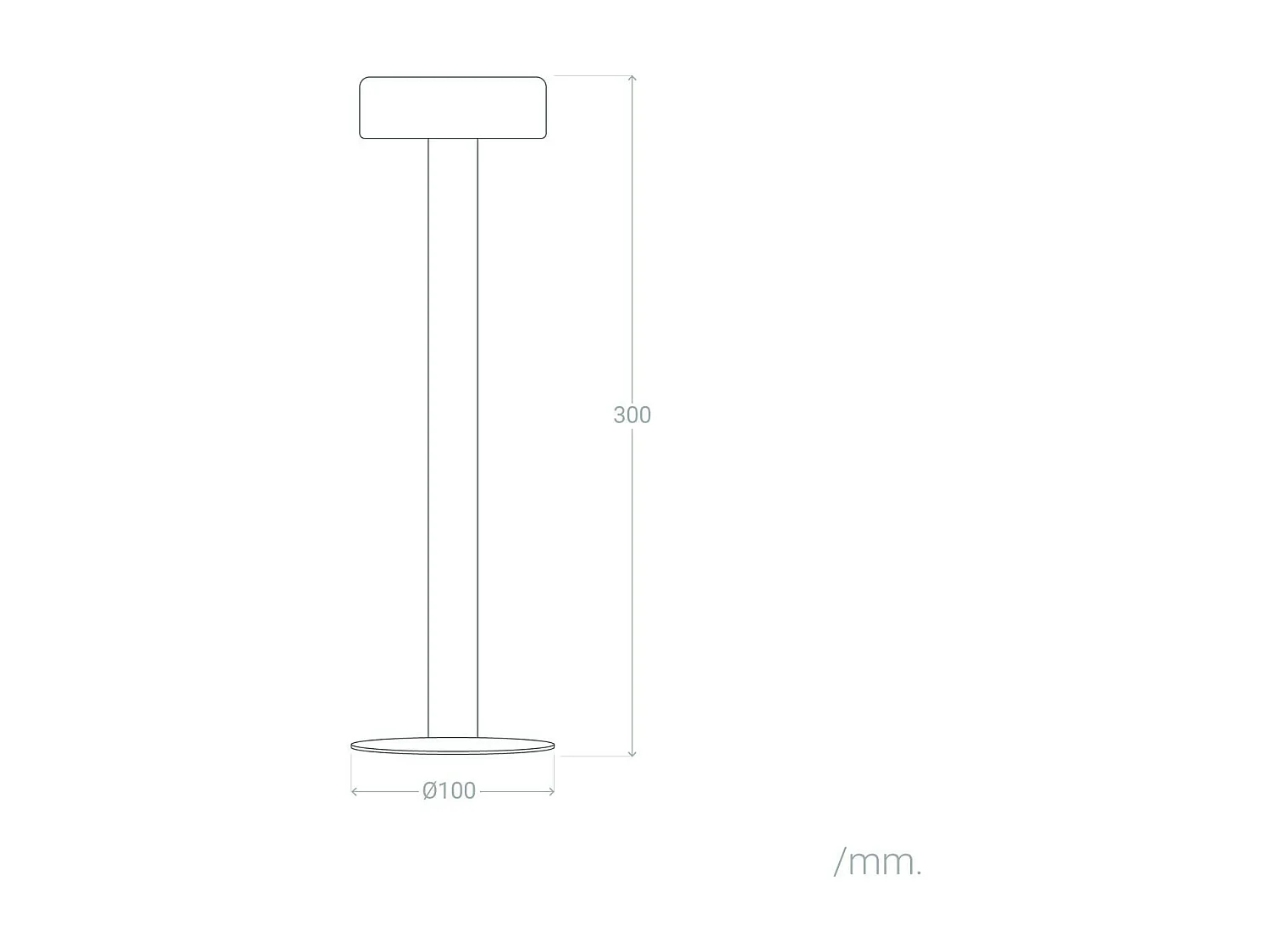 Lampe à Poser LED Portative 2W Bunza avec Batterie Rechargeable USB Blanc