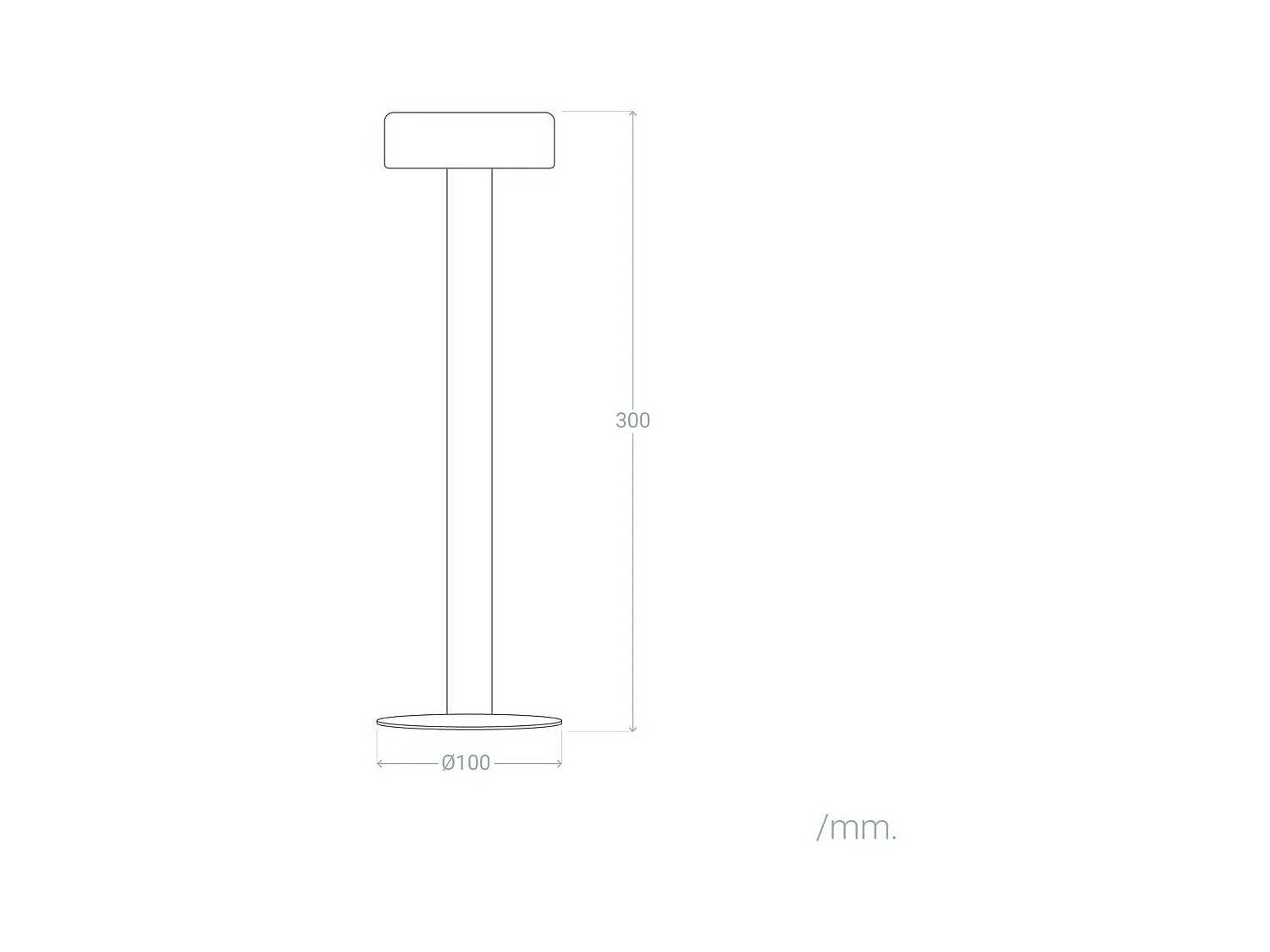 Lámpara de Mesa LED Portátil con Batería USB Recargable Bunza Blanco