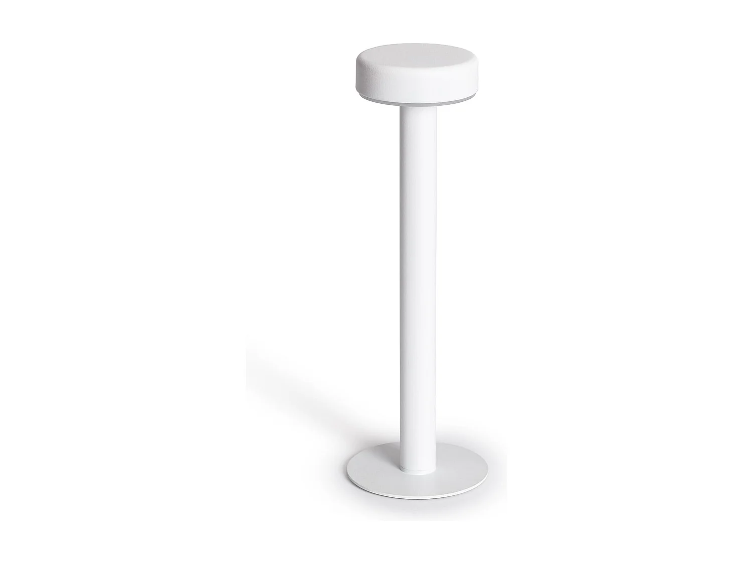 Lámpara de Mesa LED Portátil con Batería USB Recargable Metal Bunza Blanco