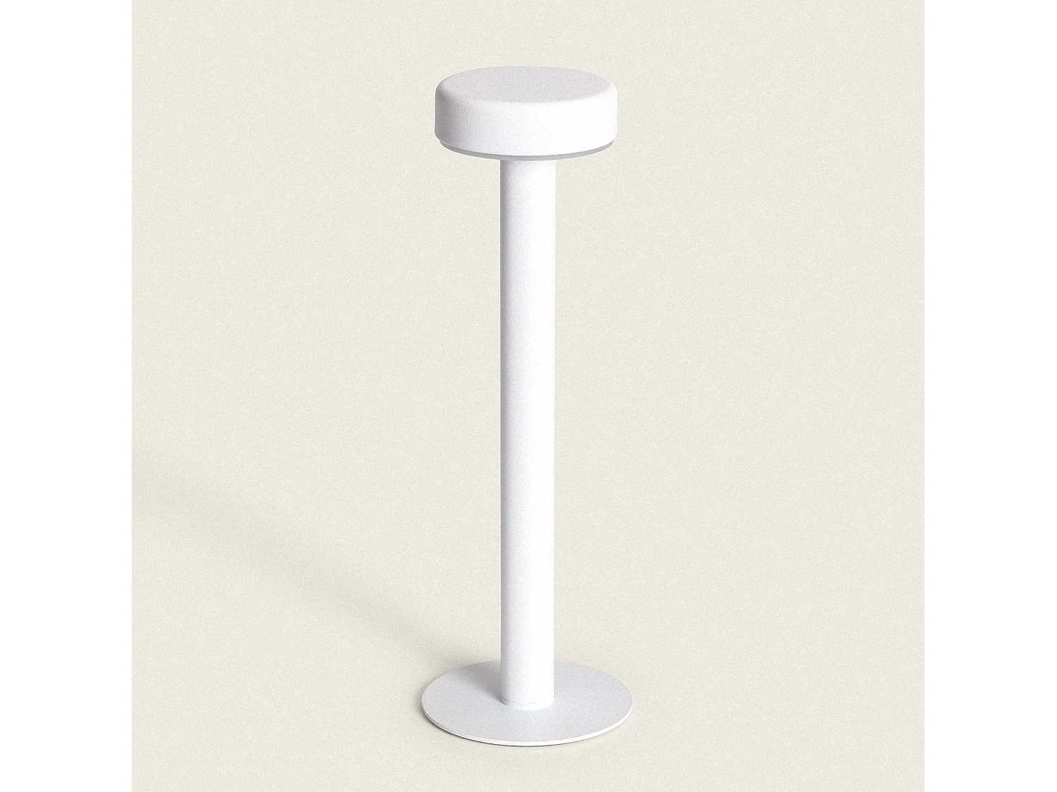 Lámpara de Mesa LED Portátil con Batería USB Recargable Metal Bunza Blanco
