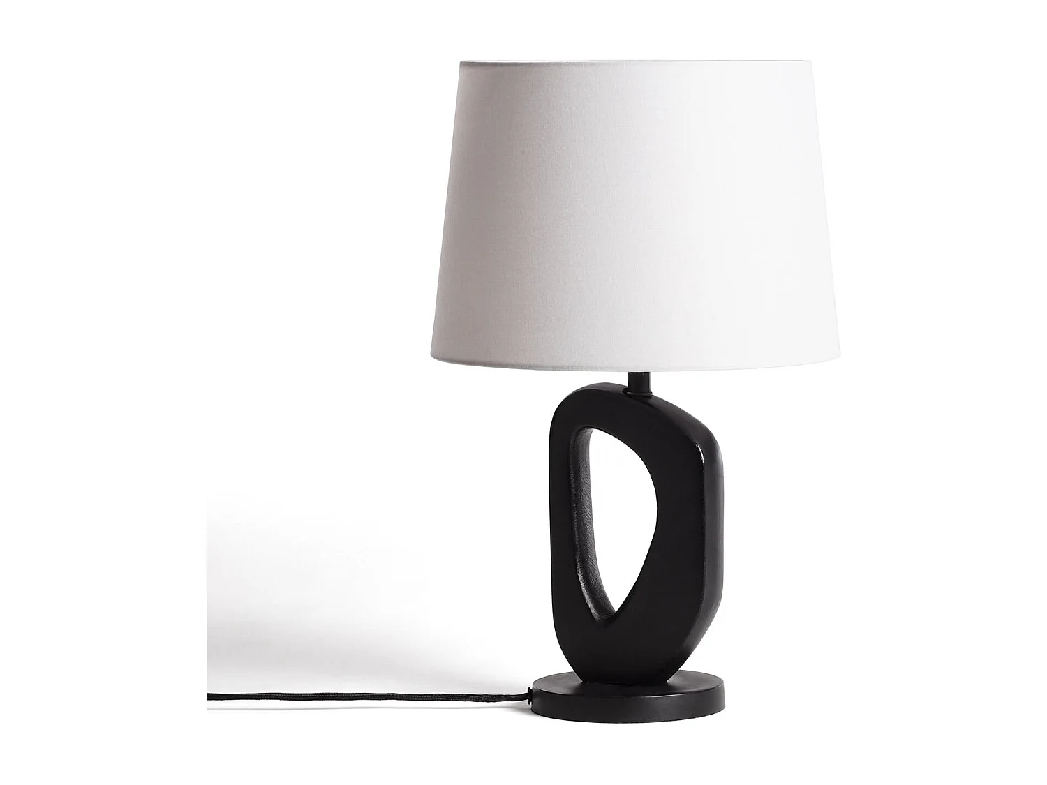 Lampada da Tavolo Legno Cave ILUZZIA Nero
