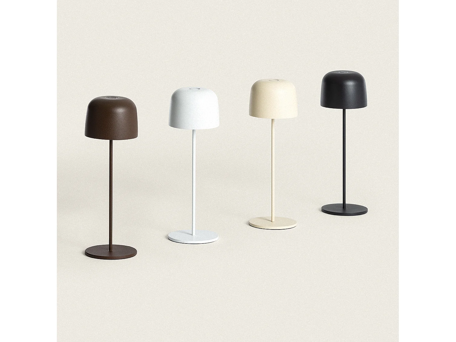 Lámpara de Mesa LED Portátil para Exterior Aluminio con Batería Recargable Wink Óxido
