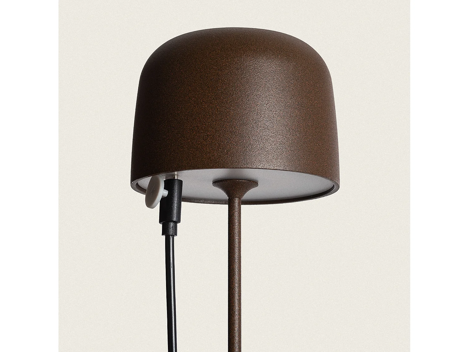 Lámpara de Mesa LED Portátil para Exterior Aluminio con Batería Recargable Wink Óxido