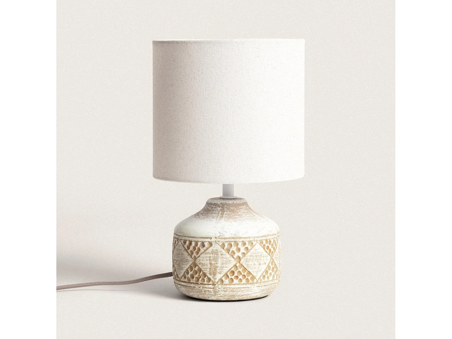 Lampe à Poser Céramique Vera Brun clair