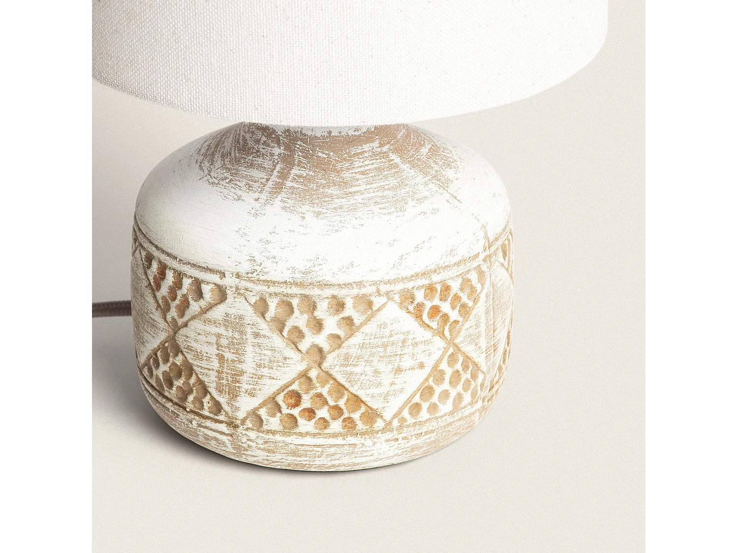 Lampe à Poser Céramique Vera Brun clair