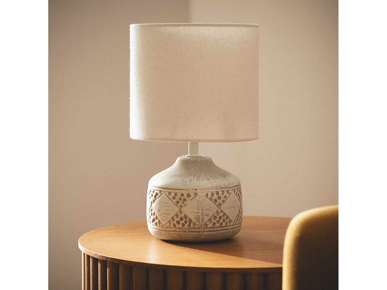 Lampe à Poser Céramique Vera Brun clair