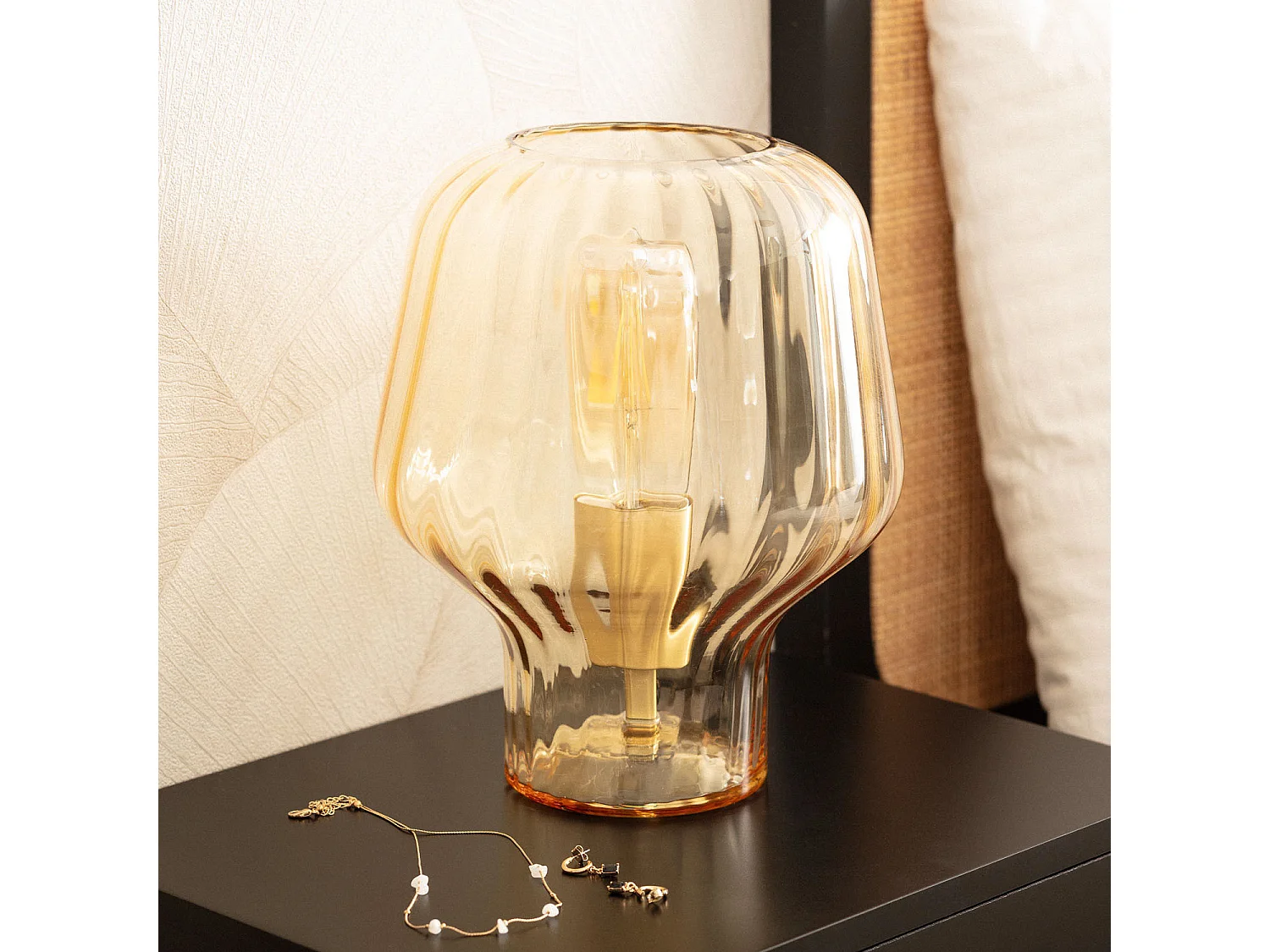 Lámpara de Mesa Cristal Vittoria Transparente