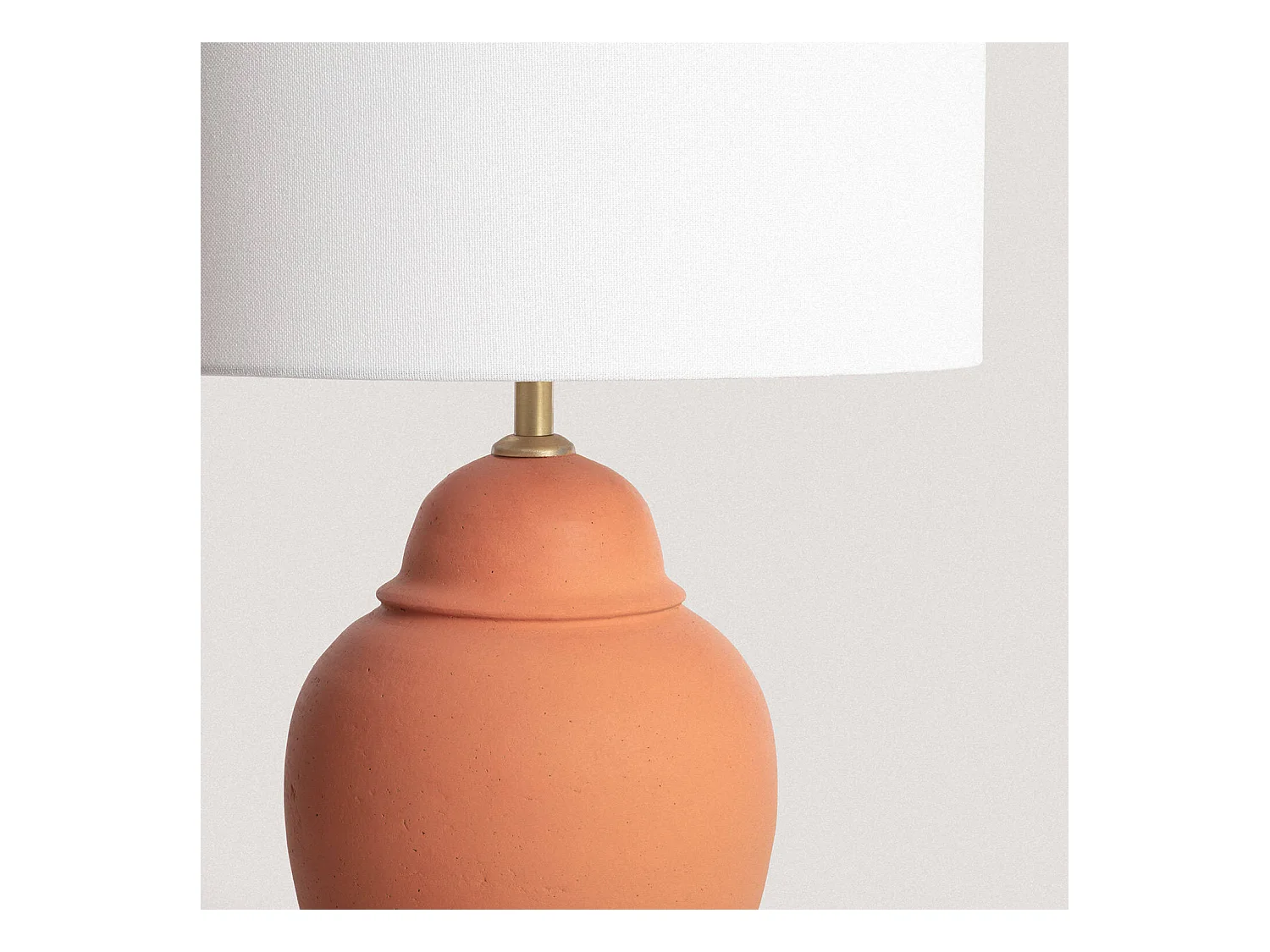 Lámpara de Mesa Terracota Ilana ILUZZIA Blanco