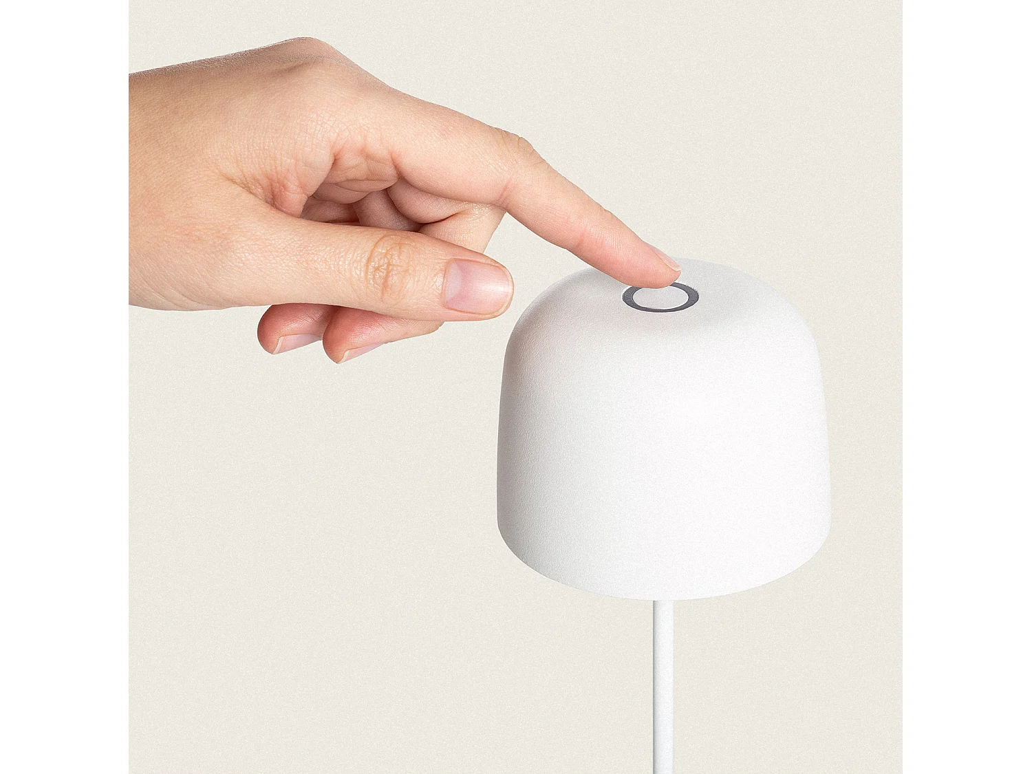 Lampe à Poser LED 1,2 W Extérieure Portative Aluminium avec Batterie Rechargeable Wink  Blanc